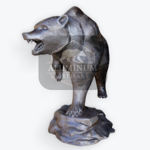 Life-Size Aluminum Grizzly Bear Statue