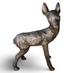 Standing Baby Deer fawn Aluminum Statue