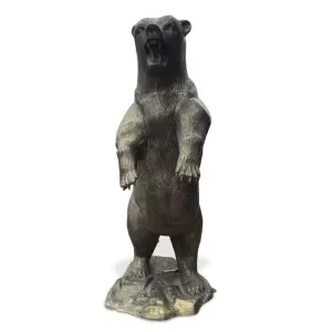 Aluminum Grizzly Bear Statue