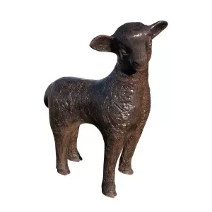 Aluminum Standing Baby Sheep Statue