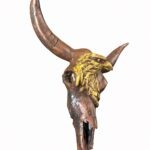 Eagle Cowskull Aluminum Statue