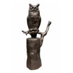 Owl Aluminum Statue - Bronze