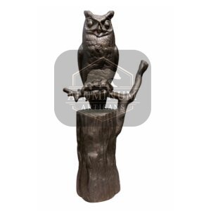 Owl Aluminum Statue