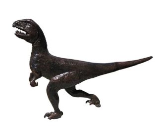 Aluminum Running Raptor Statue