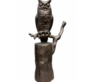 Owl Aluminum Statue